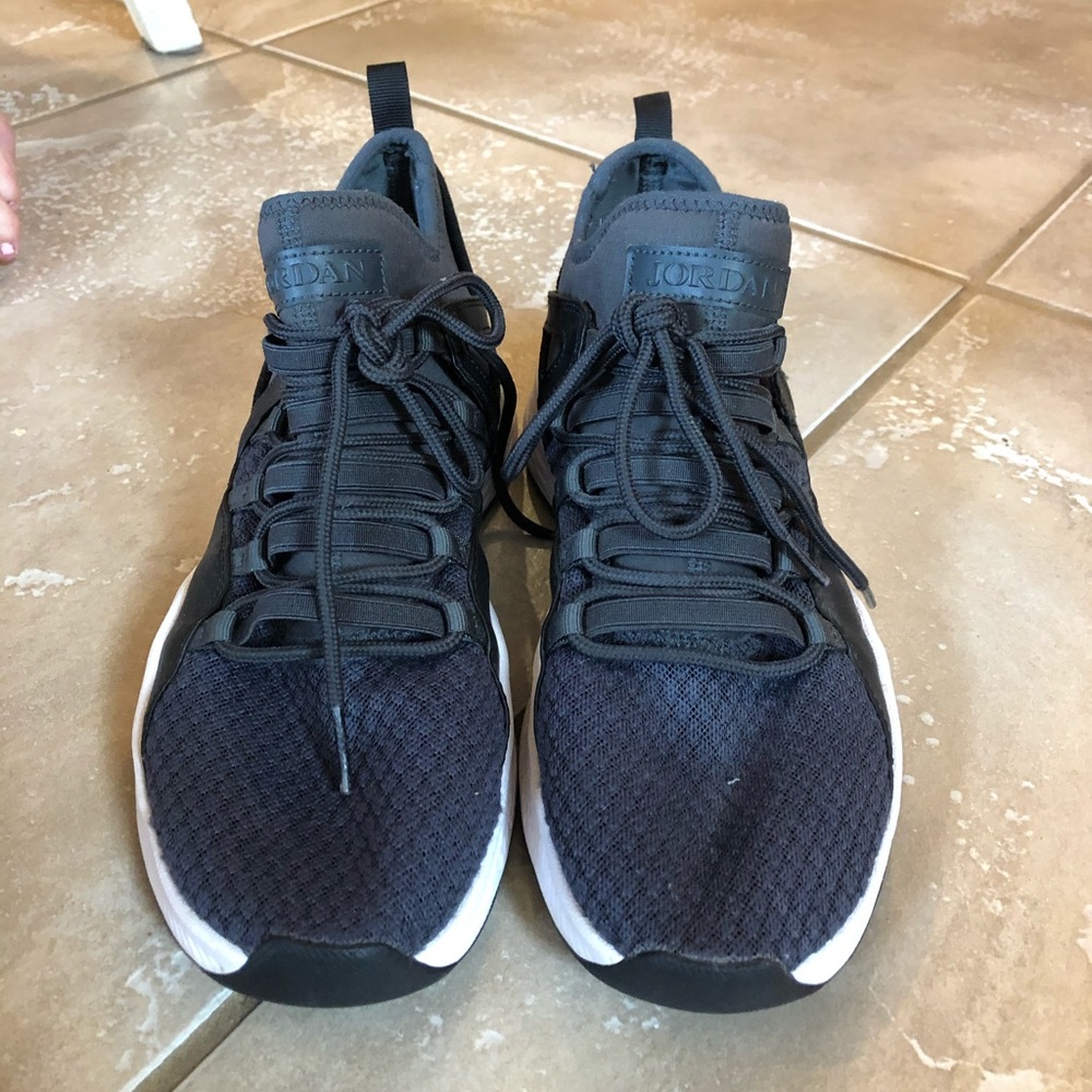 Air Jordan Black and Grey Sneakers
